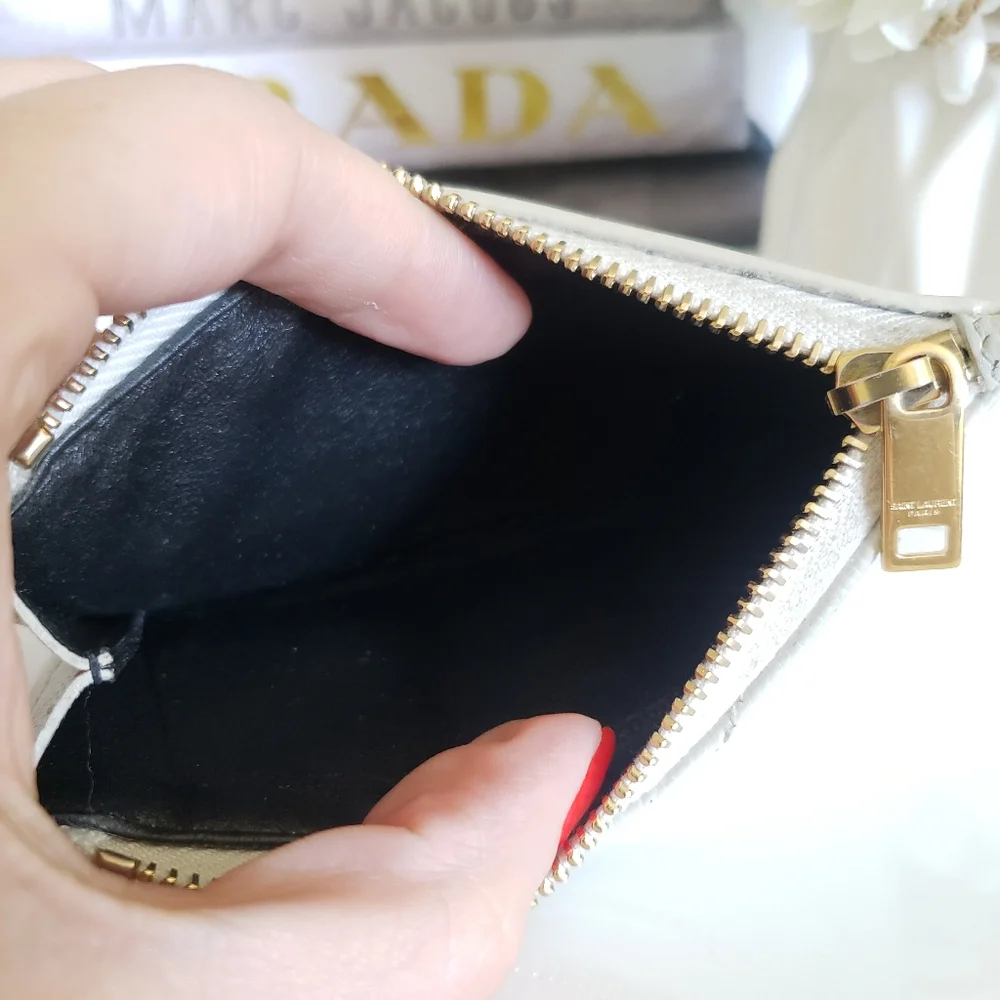 Authentic Pre-owned Yves Saint Laurent Cassandre Fragments Card Case - Picture 5 of 12